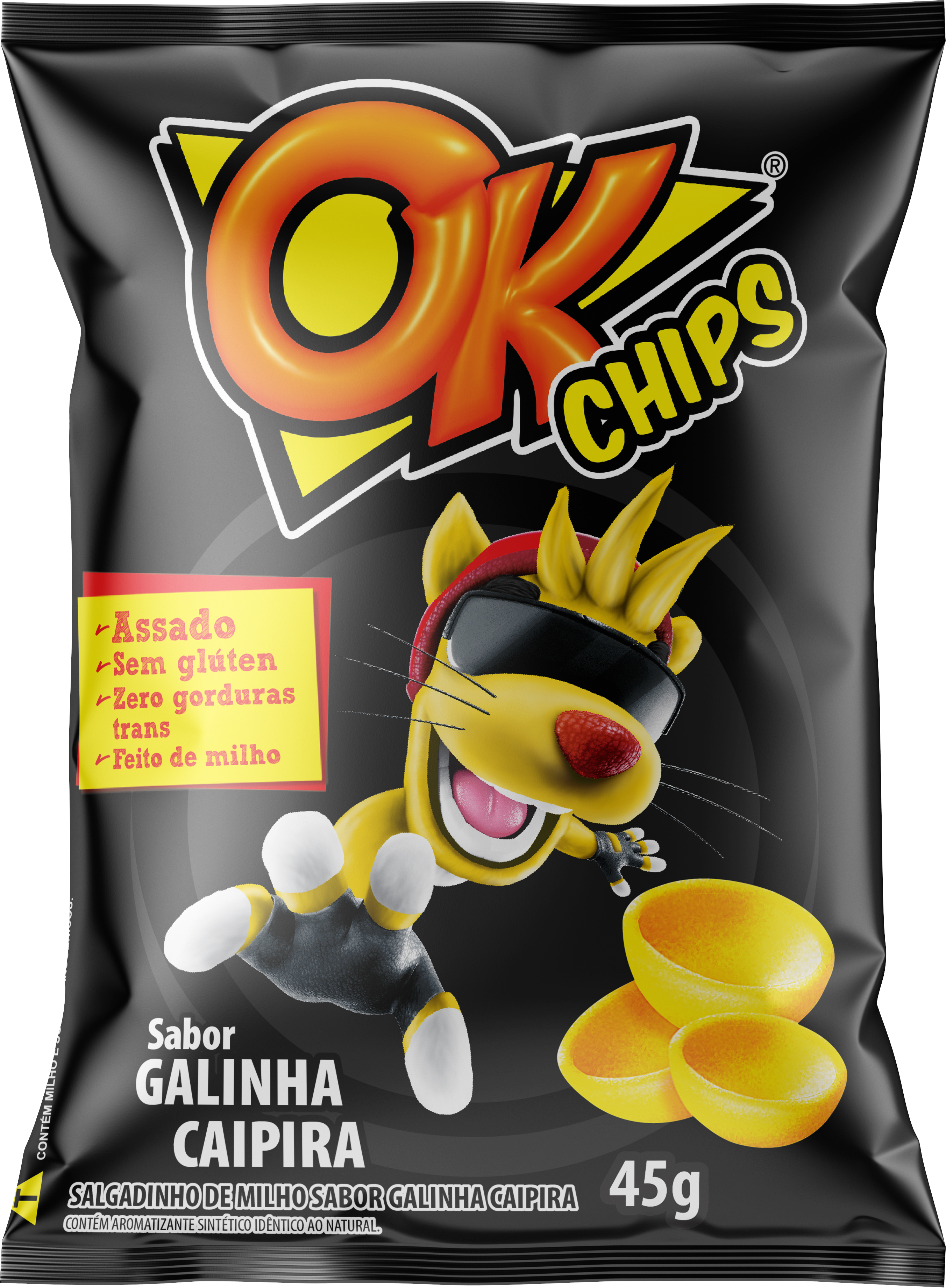 OK Chips Galinha Caipira 45g