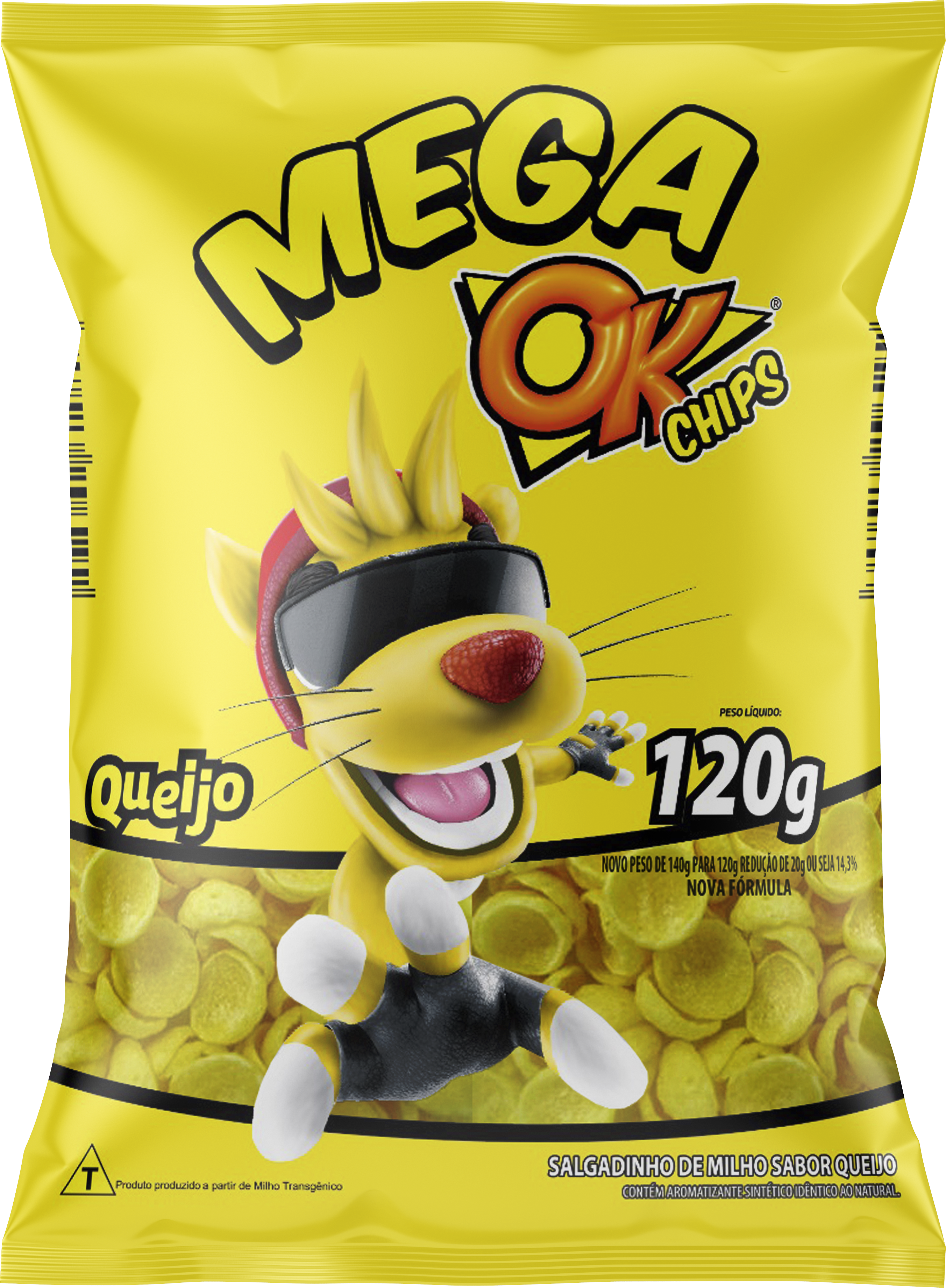 OK Chips Queijo Mega 120g