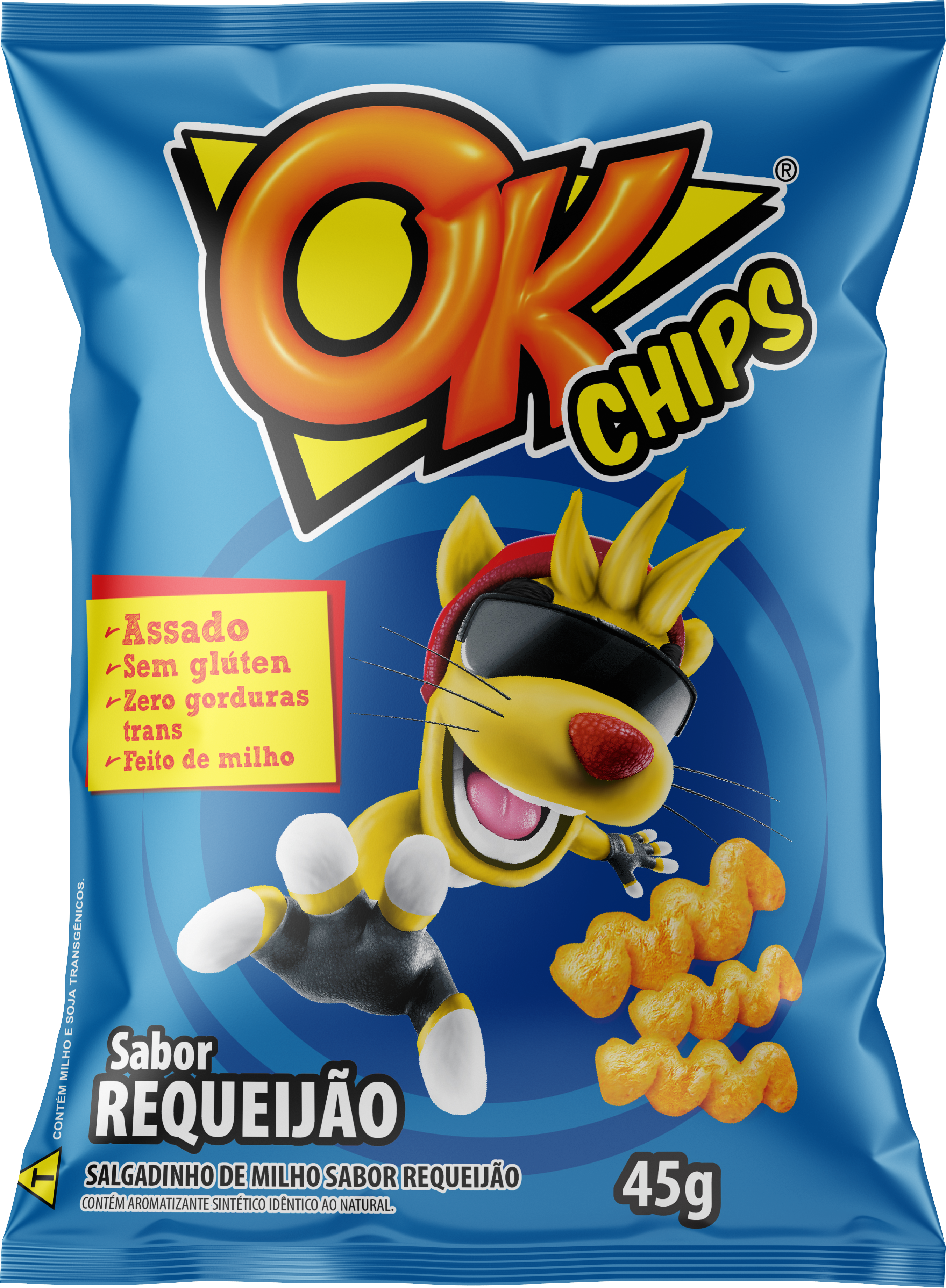 OK Chips Requeijão 45g